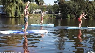 Blake on paddleboard